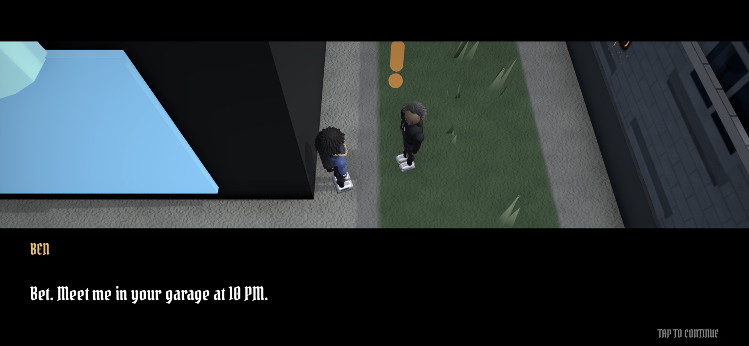 DaleBlock story dialogue with Ben during a mission