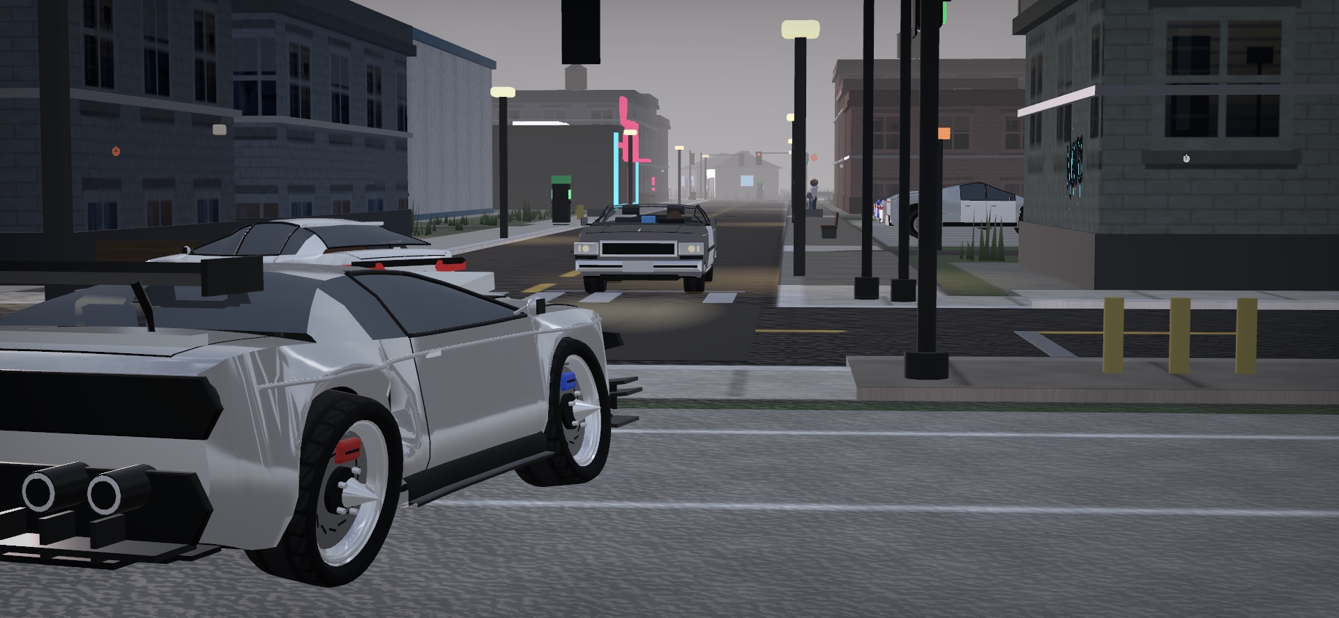 DaleBlock in-game city street with cars