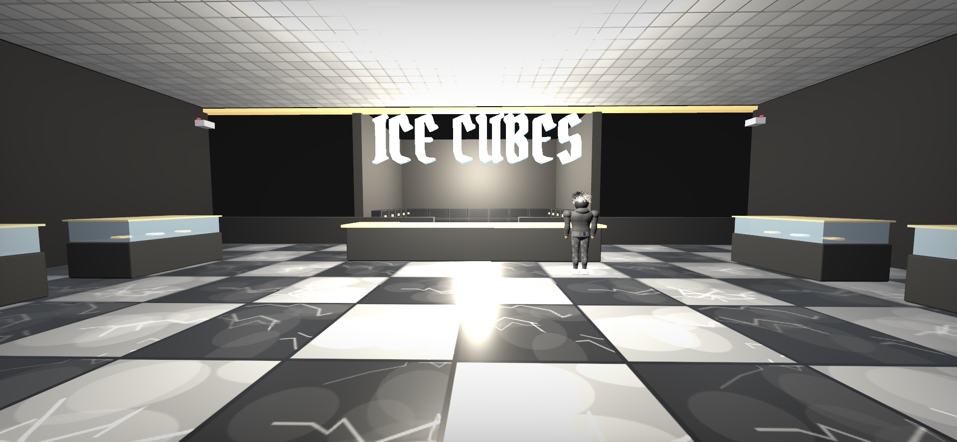 Ice Cubes storefront interior