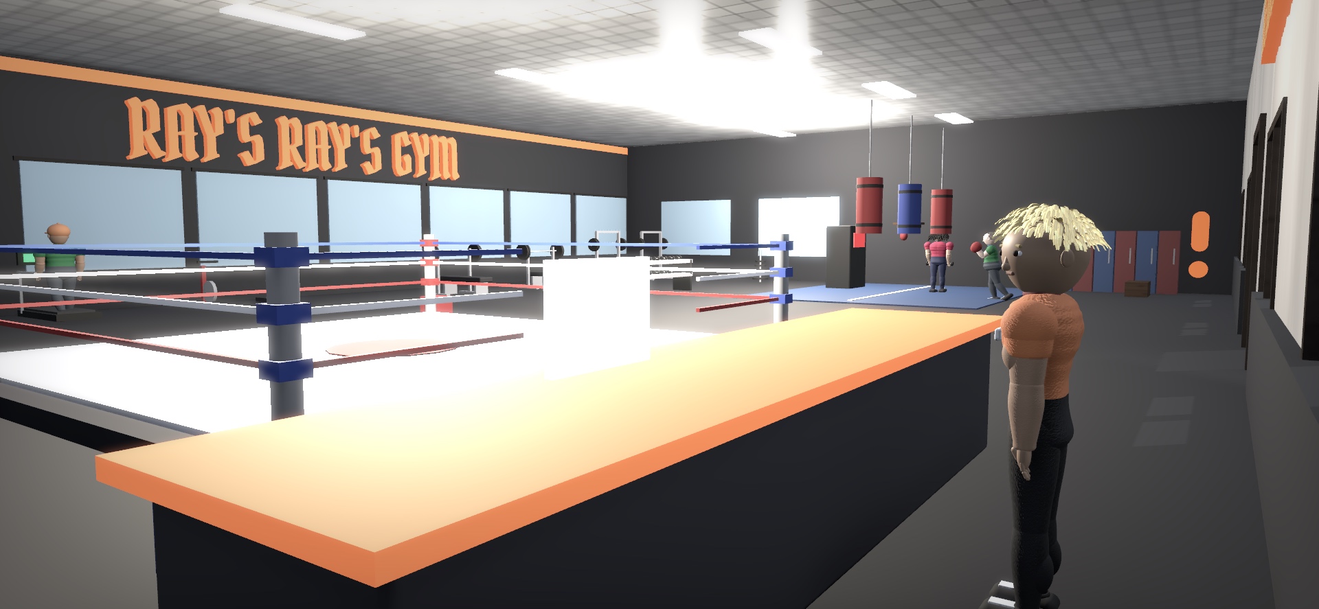 Ray's Ray's Gym boxing ring and workout space