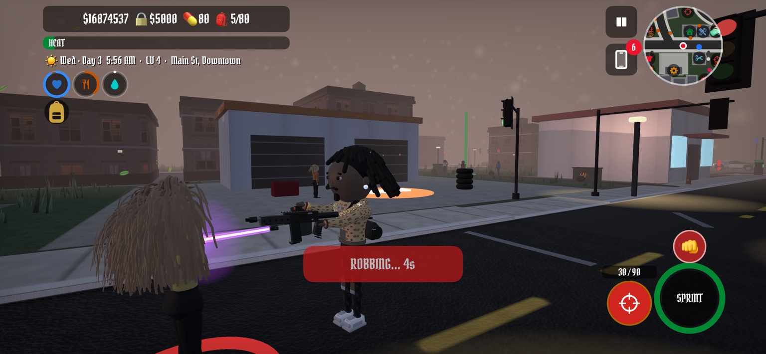 DaleBlock robbery encounter in the street