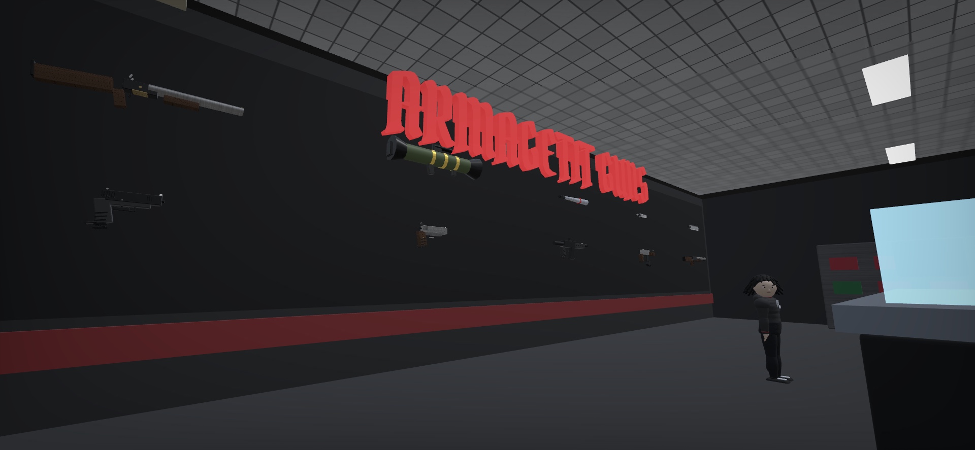 DaleBlock weapon store interior